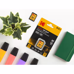 Kodak 64GB UHS-II U3 V90 Ultra Pro SDXC Memory Card - Up to 300MB/s Read Speed and 270MB/s Write Speed