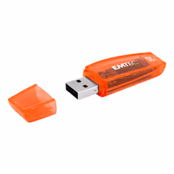 Emtec C410 Neon USB flash drive 32 GB USB Type-A 2.0 Orange, Yellow