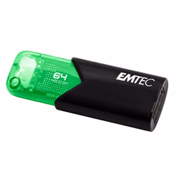 Emtec Click Easy USB flash drive 64 GB USB Type-A 3.2 Gen 1 (3.1 Gen 1) Black, Green