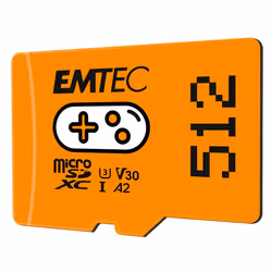 Emtec Gaming, 512 GB, MicroSDXC, UHS-I, 100 MB/s, 100 MB/s, Class 3 (U3)