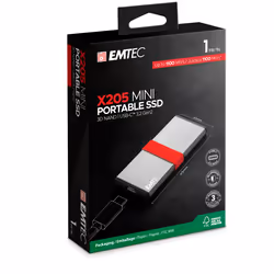 Emtec X205 Mini 1 TB USB Type-C USB 3.2 Gen 2x2 Silver