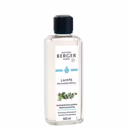 Maison Berger Paris Fresh Eucalyptus Lampe Berger Refill, Bottle, liquid, Eucalyptus, Transparent, 500 ml, Lampe Berger