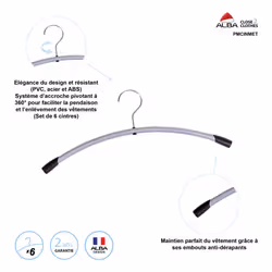 Alba Set of 6 metal hangers - Additional view 2