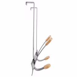 Alba PMV2P home storage hook Indoor Universal hook Silver, Wood 1 pc(s)