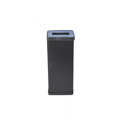 Alba PBCORBN B trash can 50 L Square Acrylonitrile butadiene styrene (ABS), Steel Black