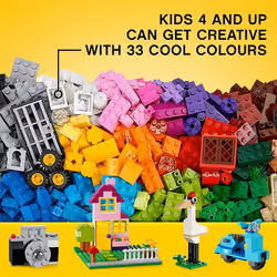 LEGO 10698 Classic Large Creative Brick Box Construction Set, Toy Storage, Fun Colourful Toy Bricks for LEGO Masters