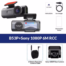 New Dual Lens 4K Driving Recorder Mini Camera GPS Wifi 24-Hour Parking with 1080P Rear View Camera Night Vision Black Box Car ...