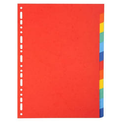 FOREVER Exacompta Forever Recycled Divider 12 Part A4 220gsm Card Vivi