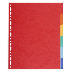 FOREVER Exacompta Forever Recycled Divider 6 Part A4 Extra Wide 220gsm