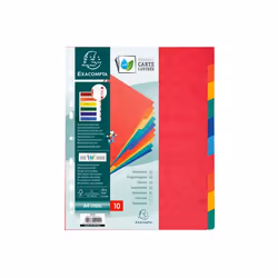 Exacompta 2410E divider Paper Multicolour 10 pc(s)