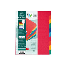 Exacompta 2410E divider Paper Multicolour 10 pc(s)