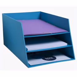 Exacompta 13457D desk tray/organizer Cardboard Turquoise