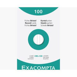 Exacompta 13802X index card White