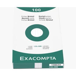Exacompta 13803X index card White
