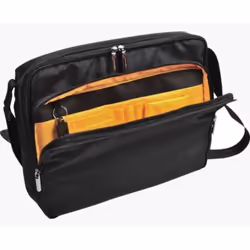 Exacompta 17234E laptop case 35.6 cm (14") Messenger case Black