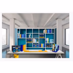 Exacompta Bee Blue Deskmat 40x80cm - Turquoise/saffron - New - Additional view 5