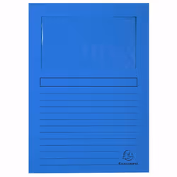 Exacompta Forever A4 Window Folder, 120 gsm, Assorted Colours, Pack of 50