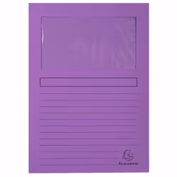 Exacompta Forever A4 Window Folder, 120 gsm, Assorted Colours, Pack of 50 - Additional view 5