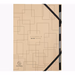 Exacompta Harmonika Multipart file, Presentation folder, Cardboard, Brown, A4, 240 mm, 320 mm