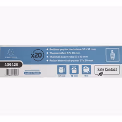 Exacompta Thermorolle SafeContact 43942E 57mmx9m, 9 m, 57 mm, 30 mm, 20 pc(s), 30 g