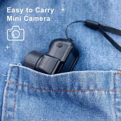 Retro Mini Camera with Screen Indoor Home Outdoor 1080p HD Portable Very Small Camera Video Support TF Card Holiday Gifts - Only Camera