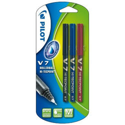 Pilot Hi-Tecpoint V7 Capped gel pen Black, Blue, Red 3 pc(s)