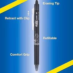 Pilot FRIXION RBL PENS/RFL BLK PK24