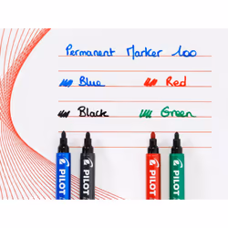 Pilot 100 permanent marker Bullet tip Black 20 pc(s) - Additional view 4
