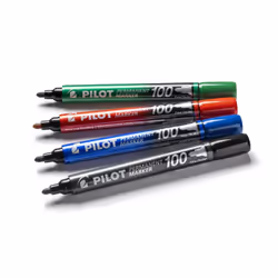 Pilot 100 permanent marker Bullet tip Black 20 pc(s) - Additional view 5