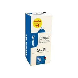 Pilot G-207 Retractable Gel Rollerball Pen 0.7mm Tip 0.39mm Line Black