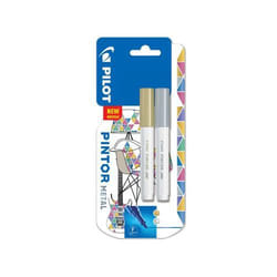 Pilot Pintor Fine Bullet Tip Paint Marker 2.9mm Gold and Silver Colour