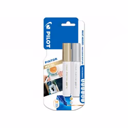 Pilot Pintor Medium Bullet Tip Paint Marker 4.5mm Gold and Silver Colo