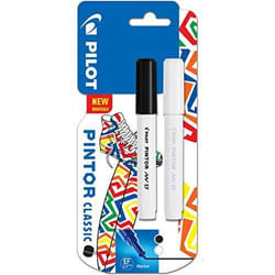 Pilot Pintor Extra Fine Bullet Tip Paint Marker 2.3mm Black and White
