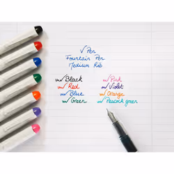 Pilot Vpen Disposable Fountain Pen - Black (Pack of 6)