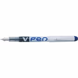 Pilot FLW538899 Vpen Disposable Fountain Pen - Black/Blue/Red (Pack of 3)