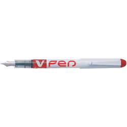 Pilot FLW538899 Vpen Disposable Fountain Pen - Black/Blue/Red (Pack of 3)