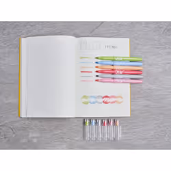 Pilot FriXion Light Natural Colors marker 6 pc(s) Chisel tip Blue, Grey, Light Green, Orange, Pink, Red - Additional view 7