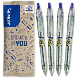 Pilot B2P Ecoball Blue Clip-on retractable ballpoint pen Medium 4 pc(s)