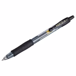 Pilot G207 Retractable Gel Rollerball 0.7 mm - Black, Pack of 2
