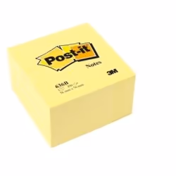 3M Post-it Notes Yellow Cube. An essential and effective tool for sending messages and organising daily jobs. Size 76mmx76mm ...