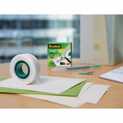 Scotch Weighted Refillable Tape Dispenser C38 in Black with 3 Rolls of Scotch Magic Invisible Tape, 19mm x 33m - Additional view 6