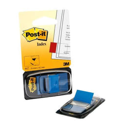 Post-It Index Flags Repositionable 25x43mm 12x50 Tabs Blue (Pack 600)