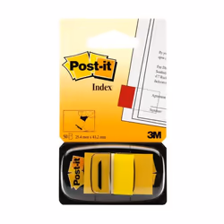 Post-It Index Flags Repositionable 25x43mm 12x50 Tabs Yellow (Pack 600