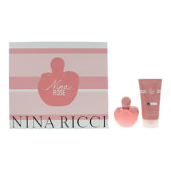 Nina Ricci Nina Rose Les Belles de Nina 50ml EDT Spray & 75ml Body Lotion Set
