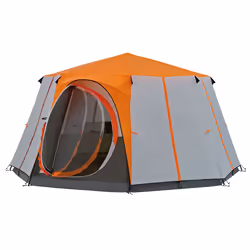Coleman Cortes Octagon 8, Camping, Hard frame, 8 person(s), 15.7 m², 20.7 kg, Grey, Orange