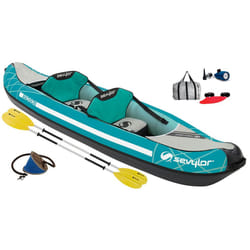 Sevylor Madison Inflatable Kayak Kit + 2 Paddles - Blue
