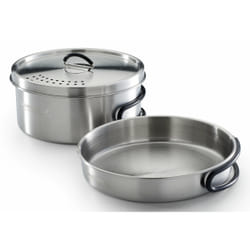 Campingaz Topf-Set Trekking Kit 3-teilig edelstahl 1 Topf+ 1 Deckel+ 1 camping tableware set Stainless steel