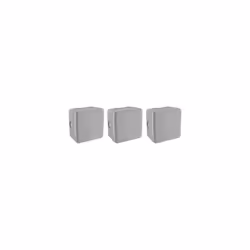 718813 Electrical Outdoor Waterproof Junction Box Set of 3 IP54 85 x 85 cm, Grey, 85