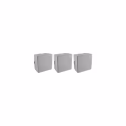 718814 Electrical Junction Box - Outdoor Waterproof - Set of 3 Junction Boxes IP54 115 x 115 cm