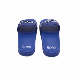 Hugo Boss Logo Sliders Blue -  J29274 871-6